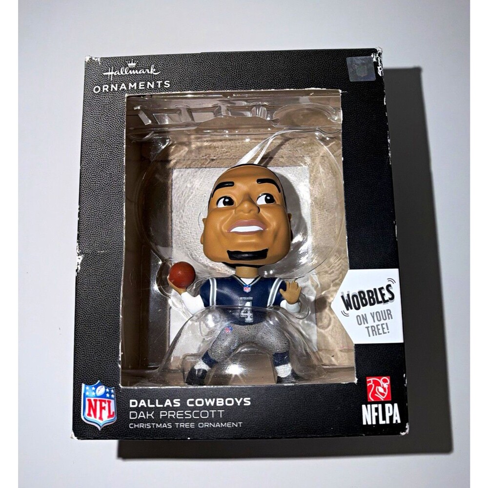 Hallmark NFL Dallas Cowboys Dak Prescott #4 Christmas Tree Hanging Ornament